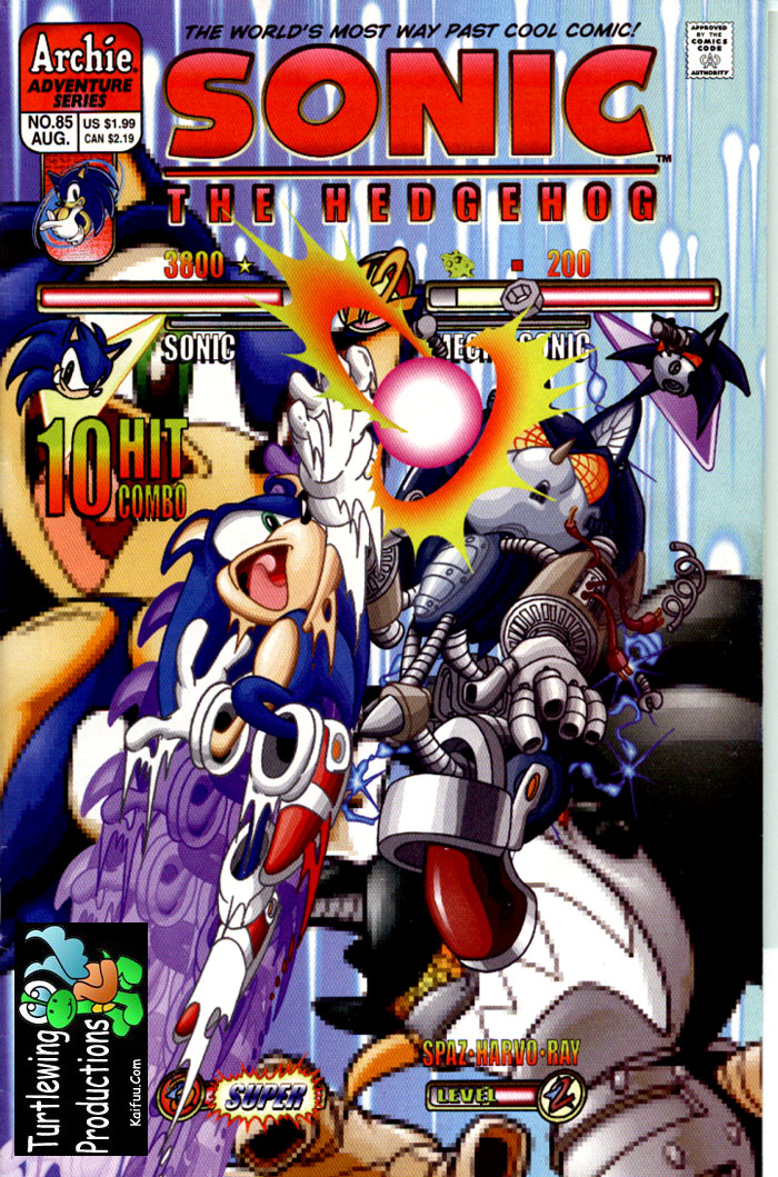 Sonic - Archie Adventure Series August 2000 Cover Page